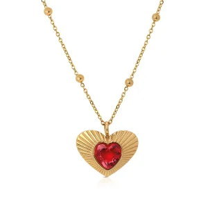 Clearance BELOVED Collana pendente cuore con pietra Collane