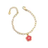 Hot BLOOM bracciale pendente fiore smaltato Bracciali