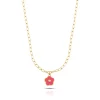 Best BLOOM collana pendente fiore smaltato Collane