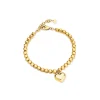 Hot CHUNKY LOVE bracciale con sfere e cuore pendente Bracciali