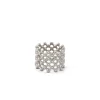 Sale CLAIRE anello color argento fascia con strass Anelli
