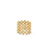 Clearance CLAIRE anello color oro fascia con strass Anelli