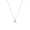 Hot COLOR LETTER collana con smalto colorato Collane