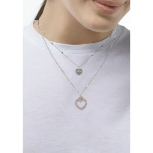 Discount CRYSTAL VIBES collana doppia catena cuori Collane