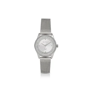 Outlet CRYSTALUXE orologio con cassa e bracciale in metallo Metallo Color Argento | Metallo Color Oro