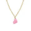 Sale CURVY Collana con cuore in resina colorata Collane