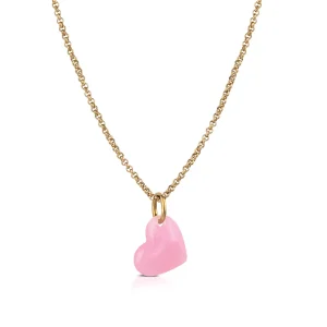 Sale CURVY Collana con cuore in resina colorato Collane