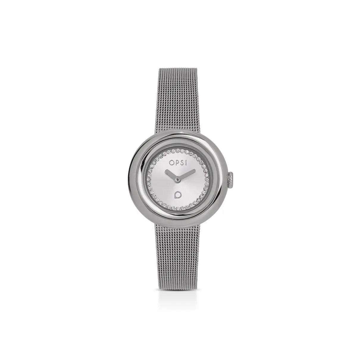 curvy_orologio_con_cassa__0.webp Clearance CURVY orologio con cassa tonda e bracciale in metallo Metallo Color Argento | Metallo Color Oro Rosa