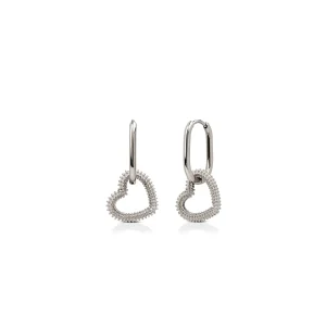 Clearance EASY GLAM orecchini cerchio cuore Orecchini