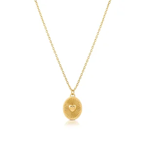 Discount FALL IN LOVE collana pendente cuore ovale Collane