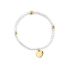 Sale FUNNY PEARLS bracciale elastico con perle e pendente Bracciali