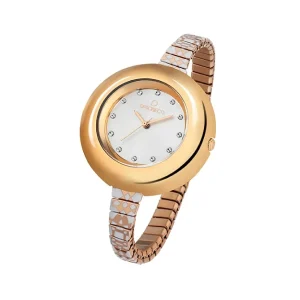 Best GEOMETRIC orologio cinturino elastico Metallo Color Argento | Metallo Color Oro Rosa