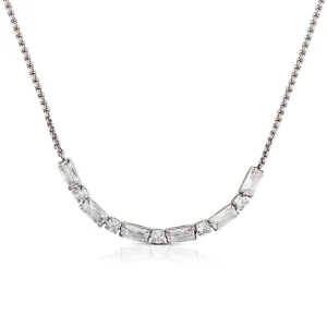 Outlet GLIMMER collana con pietre baguette e tonde Collane