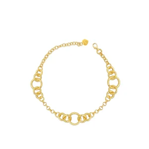 Fashion GRACE bracciale con maglie tonde diamantate Bracciali