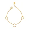 Discount GRACE bracciale con tre maglie a cerchio diamantate Bracciali