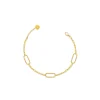 Clearance GRACE bracciale con tre maglie ovali diamantate Bracciali