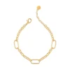 Discount GRACE bracciale con tre maglie ovali diamantate Bracciali