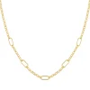 Clearance GRACE collana con tre maglie ovali diamantate Collane