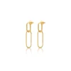 Best GRACE orecchini con link ovale diamantato Orecchini