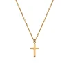 Best HOLY collana con pendente croce in acciaio Collane