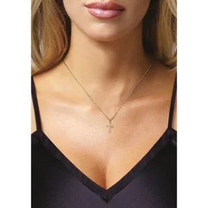 Best HOLY collana con pendente croce in acciaio Collane
