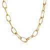 Hot JOLIE Collana con catena ovale Collane