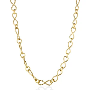 Sale KATE collana oro giallo con maglia a forma di infinito Collane