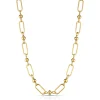 Online KATE collana oro giallo con maglia ovale e sfere Collane