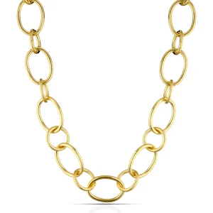 Online KATE collana oro giallo con maglie tonde e ovali Collane