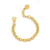 Clearance LABOR CHAIN bracciale oro giallo con maglia godronata Bracciali