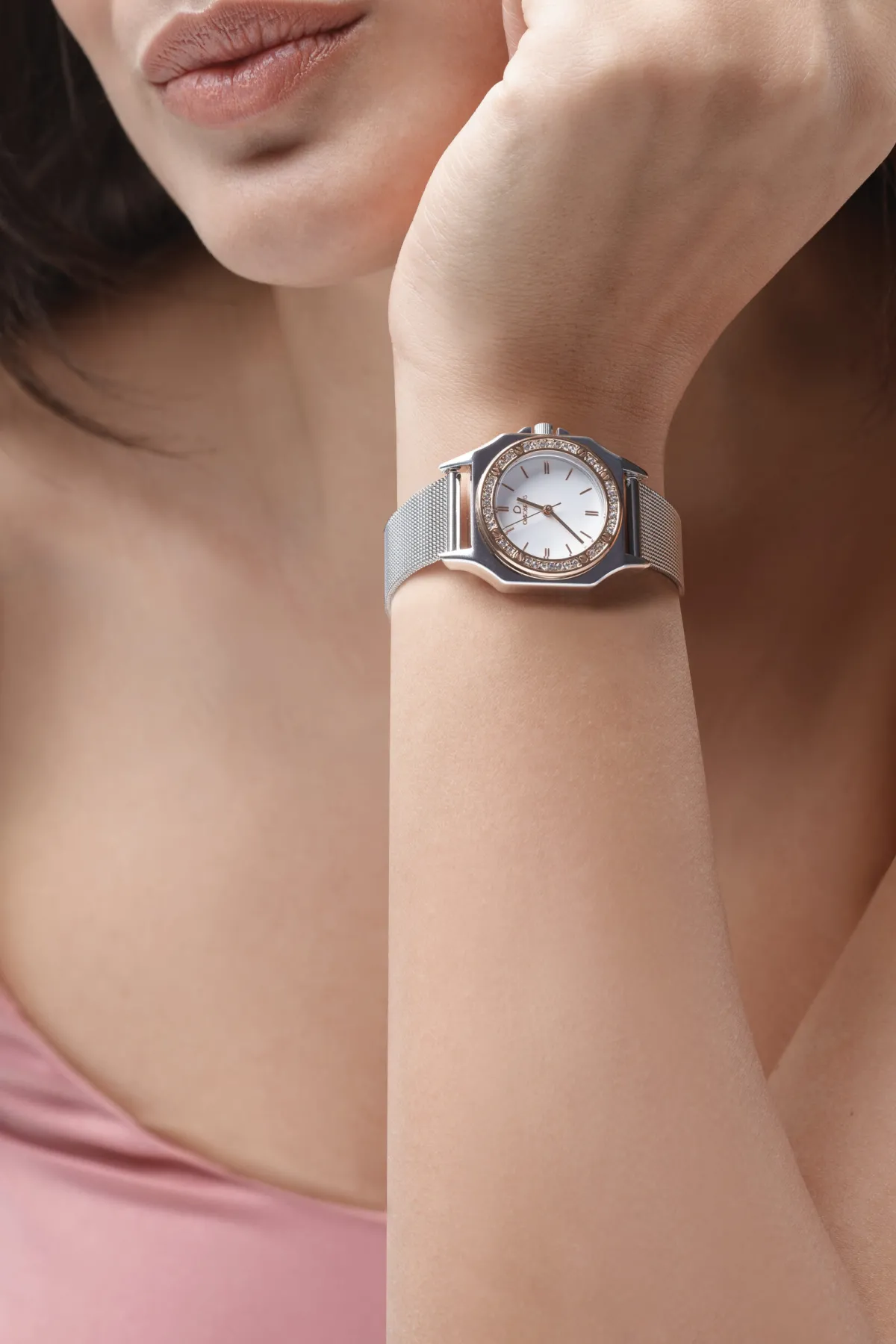 paris_lux_orologio_con_cr_1.webp Outlet PARIS LUX orologio con cristalli Metallo Color Argento | Metallo Color Oro Rosa