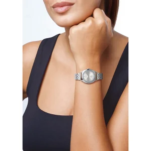 Clearance RING DIAMOND orologio con cinturino maglia Milano Metallo Color Argento | Metallo Color Oro