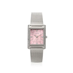 Discount RULE orologio con cassa e bracciale mesh in metallo Metallo Color Argento