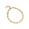 Outlet SILKY TWIST bracciale maglia piatta intrecciata Bracciali