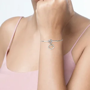 Discount TWISTED bracciale cuore pendente Bracciali